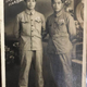 Luo Dandong (L) and his comrade in a photo taken on June 19, 1954, in North Korea.